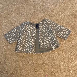 Baby Gap grey and white coat